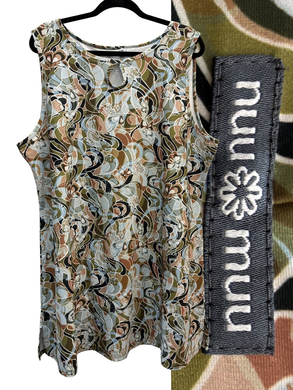 Nuu-Muu Potion Keyhole Design A-line Exercise Dress, SPF 50+  3XL